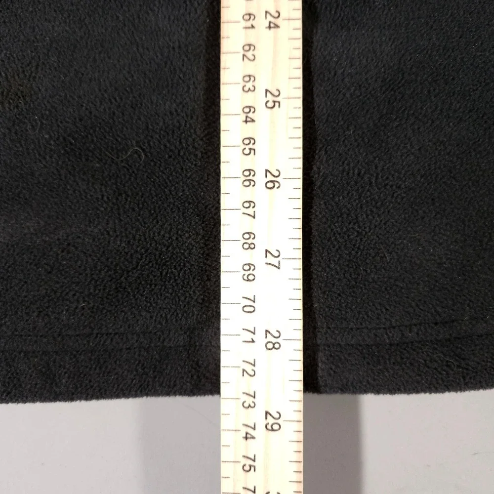 L.L. Bean Fleece Vest‎ Mens XL Tall Black Polartec Windbloc Full Zip Outdoor